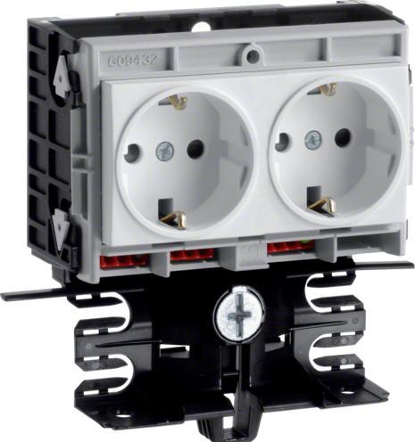 Produktbild Hager TEH SL200559409010 GerÃ¤tetr Techn SL20055 2xSTD reinweiÃ (13 cm)