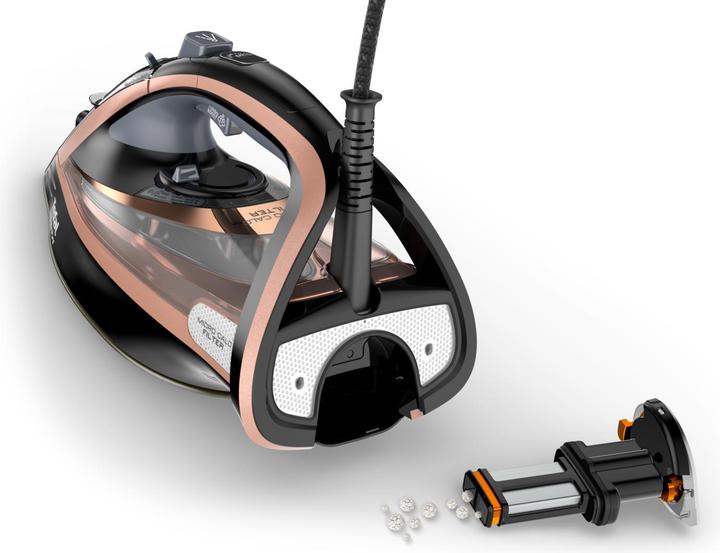 Actual product image Tefal Ultimate Pure FV9845 Dry & Steam Iron Durilium Self-Cleaning Base Plate, Copper (3200 W, 260 g/min)