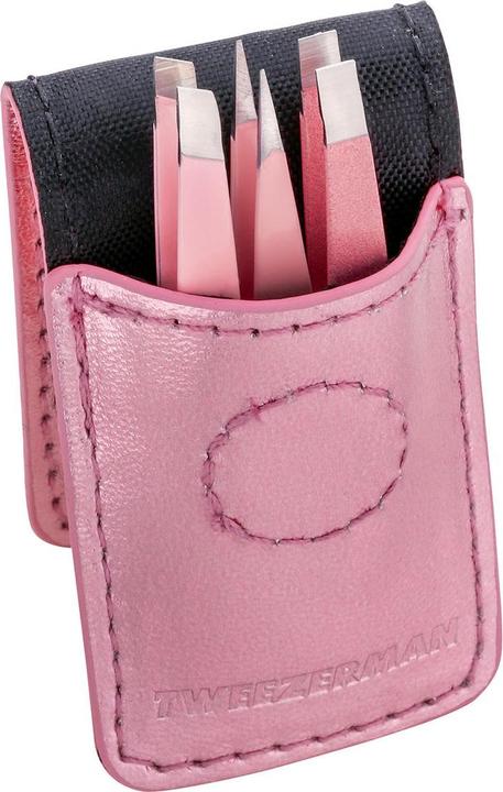 Actual product image Tweezerman Micro Mini Tweezers Set Pink