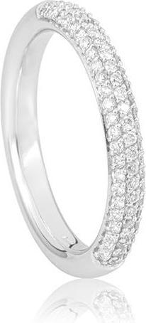 Breuning RING - BRILL. 0,548 Ct. H/si (49, 750/18 K Gold)