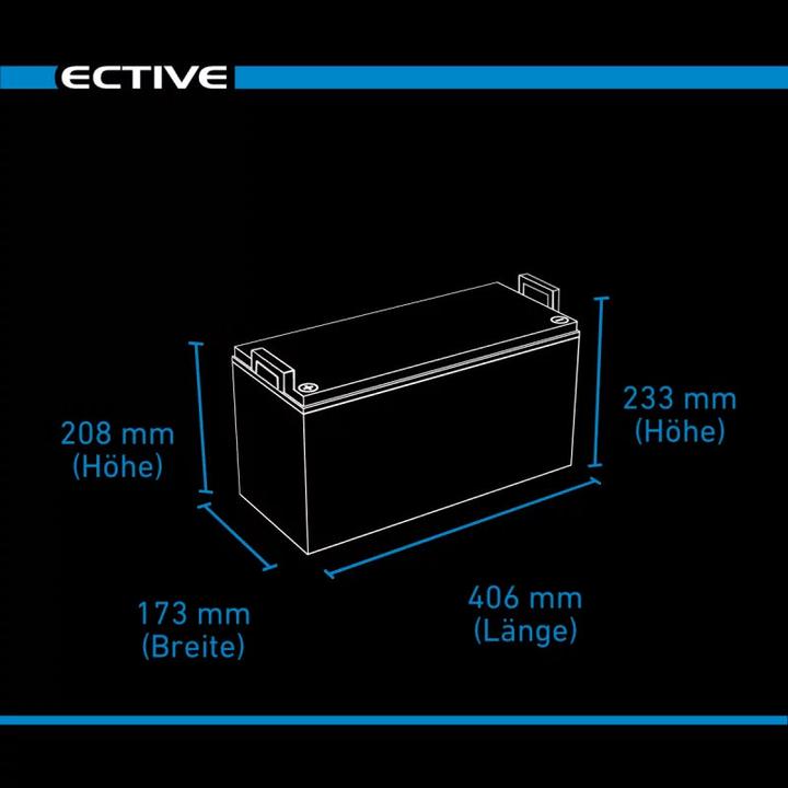 Produktbild Ective DC 150 AGM Deep Cycle 150Ah Versorgungsbatterie