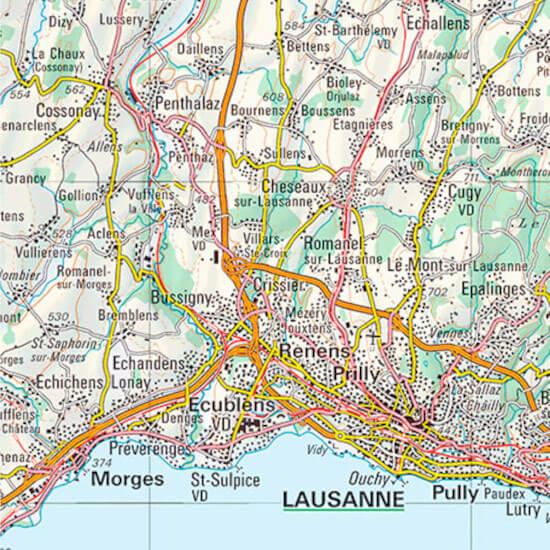 Immagine prodotto Mappa generale della Svizzera 300000