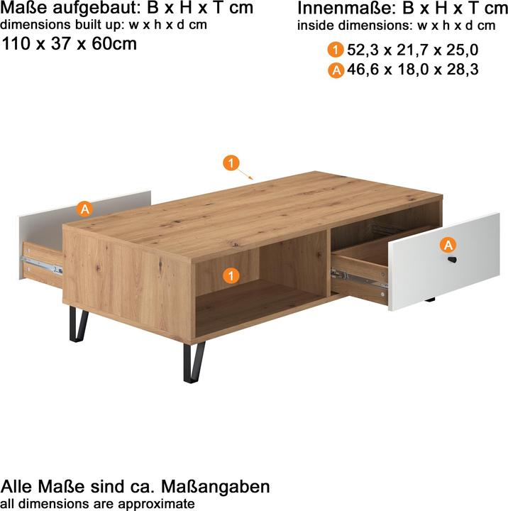 Produktbild Trendteam Touchwo (110 x 60 x 37 cm)
