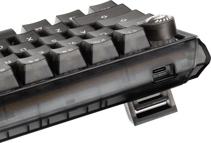 Actual product image Ducky One 3 Aura Black Mini Gaming Keyboard, RGB LED - Kailh Jellyfish Y (US) (Eng. Int., Cable)