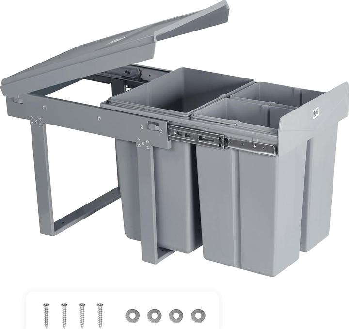 Produktbild LVJ Einbaumülleimer-Trennsystem mit 3 Fächer (40 l)