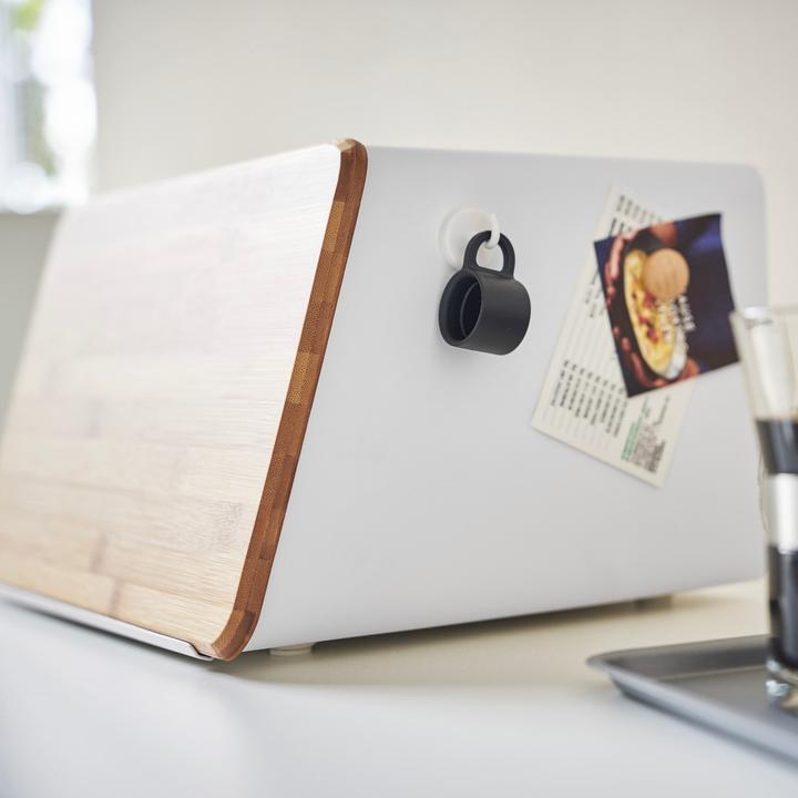 Actual product image Yamazaki Bread bin with removable lid TOWER