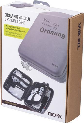 Actual product image Troika ALLES IN ORDNUNG organiser case with zip grey/black (Case)