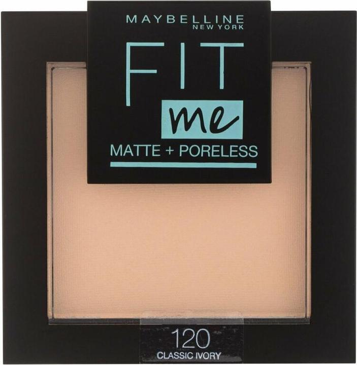 Actual product image Maybelline New York Maybelline - Fit Me Matte Poreless Pressed Powder Face Matting Pudding In Compact 120 Classic Ivory (120 Classic Ivory)