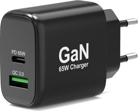 Port Designs Alim USB 65W Techno GaN USB A + USB C sans câbles (65 W)