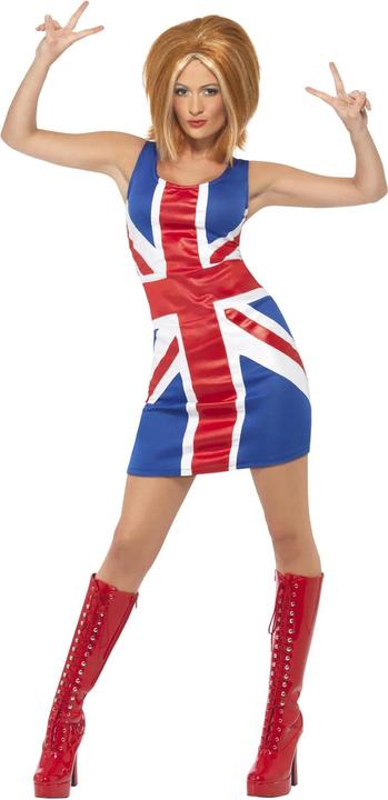 Smiffys Womens/Ladies Ginger Power Union Jack Costume