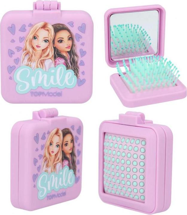 Top Model TOPModel - Folding Hairbrush With Mirror BEAUTY GIRL ( 0412118 )