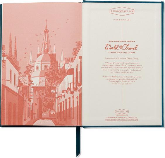 Image du produit Designworks Journal Mexico (14 x 21 cm, À rayures, Couverture rigide)