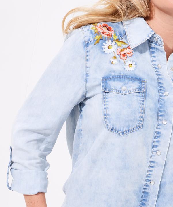 Actual product image Joe Browns Daisy Embroidery Denim Shirt (42)