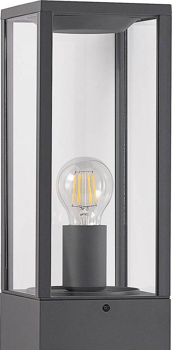Actual product image Lindby Peldar garden light H80 Dark Grey/Clear (E27, IP44)