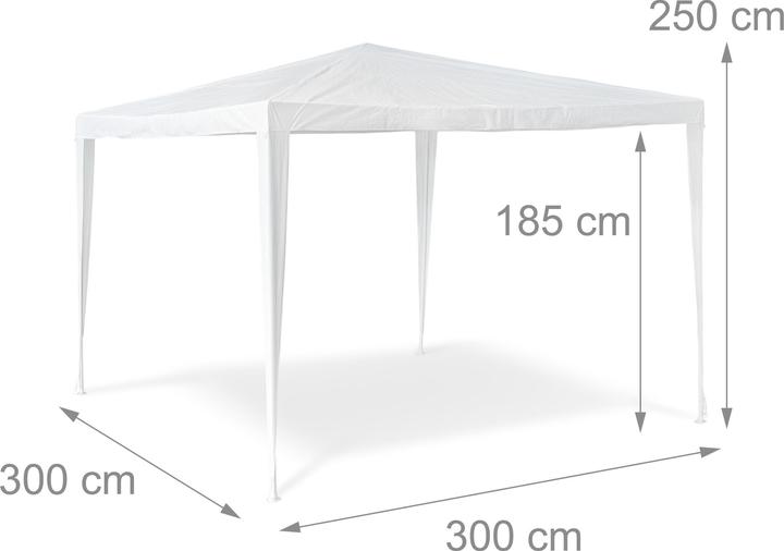 Produktbild Relaxdays Pavillon Zelt (300 cm, 300 cm)