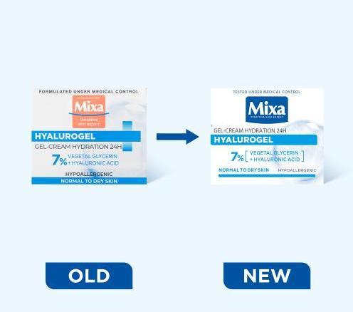 Produktbild Mixa Hyalurogel Light (50 ml, Tagescreme)