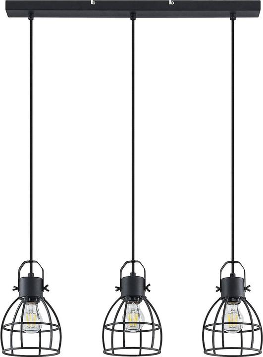 Immagine prodotto Lindby Lampada a sospensione Flintos 3 Nero (E27)