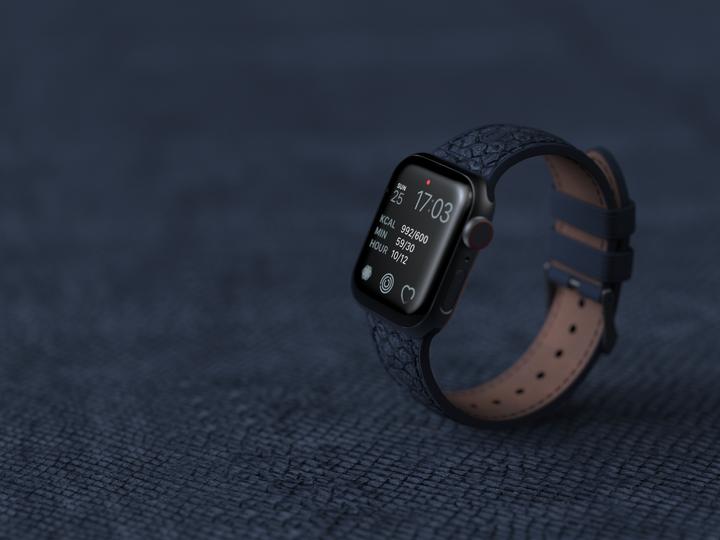 Produktbild Njord Vatn Watch Strap For (40 mm, 41 mm, Lachsleder, Edelstahlverschluss, Veganes Leder)