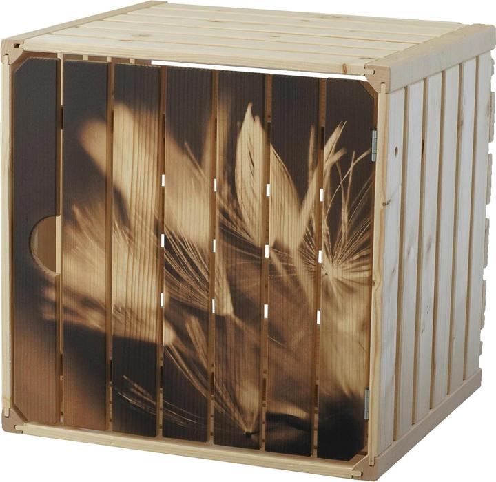 Holz Zollhaus Tarassaco di legno con porta, 35 x 35 cm (35 x 35 x 35 cm, 0.04 l)