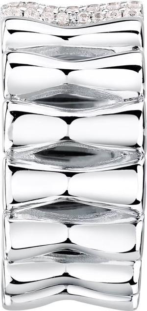 Actual product image Morellato Essenza SAWA20 Recycled Silver Modern Ring - Circuit: 58mm (58, 925 Silver)