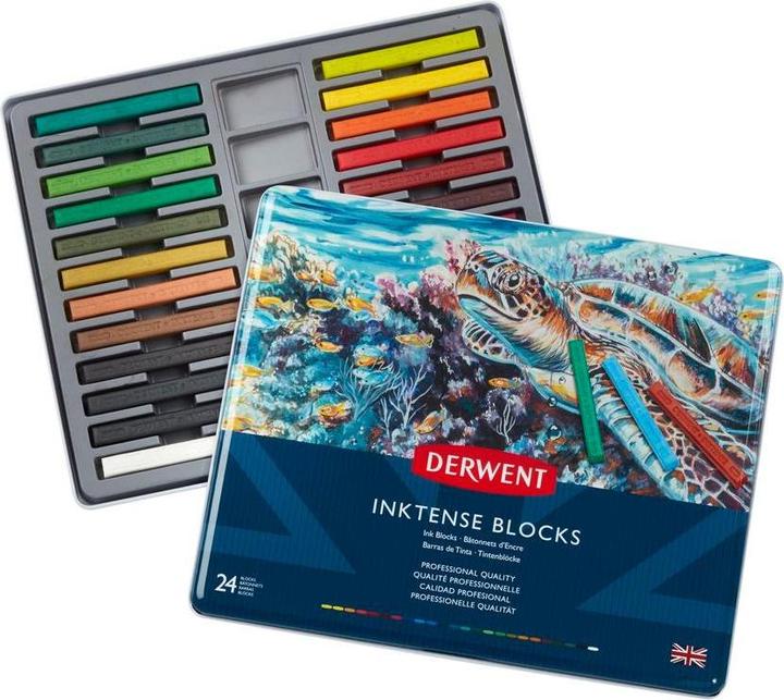 Image du produit Derwent Inktense crayons aquarelle, aquarelle, 24 pièces (Multicolore, 1 x)