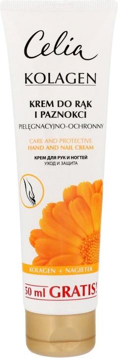 Actual product image Celia Collagen Caring And Protective Cream For Hands And Nails Calendula 75Ml (75 ml)