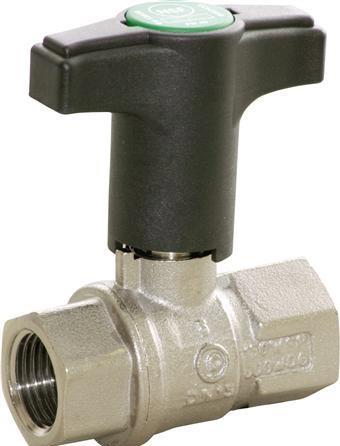 Produktbild Pettinaroli TEA beschichteter Kugelhahn 1/2" Muffe/Muffe mit hohem T-Griff
