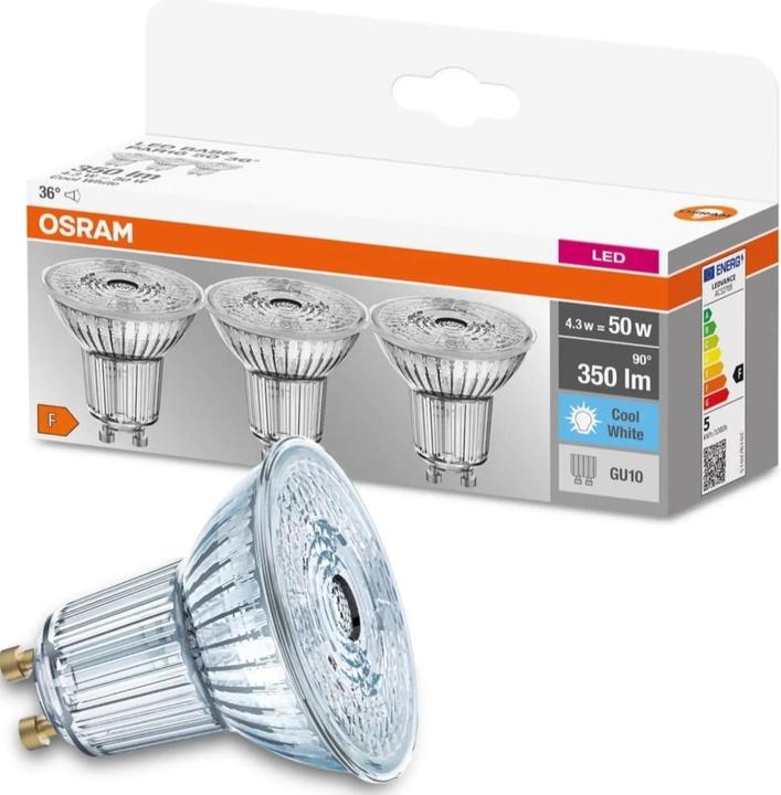 Actual product image Osram Base (GU10, 4.30 W, 350 lm, 3 x, F)