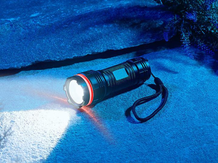 Actual product image KryoLights Cree LED flashlight with aluminum case (13 cm, 450 lm)
