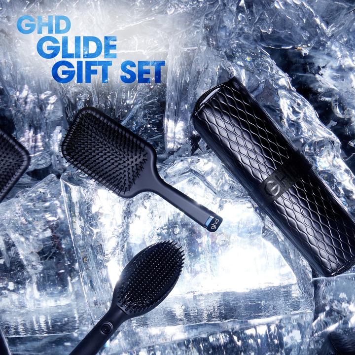 Produktbild ghd Iced Luxe Collection - Glide Geschenkset - Smoothing Hot Brush (Glättbürste)