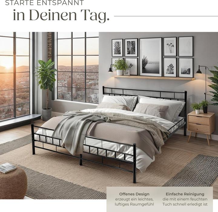 Image du produit tectake Lit Adulte (200 x 140 cm)