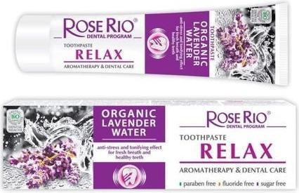 Actual product image Rose Rio Relax Aromatherapy & Dental Care Toothpaste with Organic Lavender Water 65ml (65 ml)