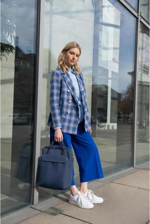 Actual product image reisenthel Backpack Allday M Herringbone Dark Blue (15 l)