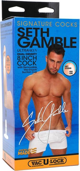 Image du produit Doc Johnson Seth Gamble - 8 Inch ULTRASKYN Cock w Vac-U-Lock
