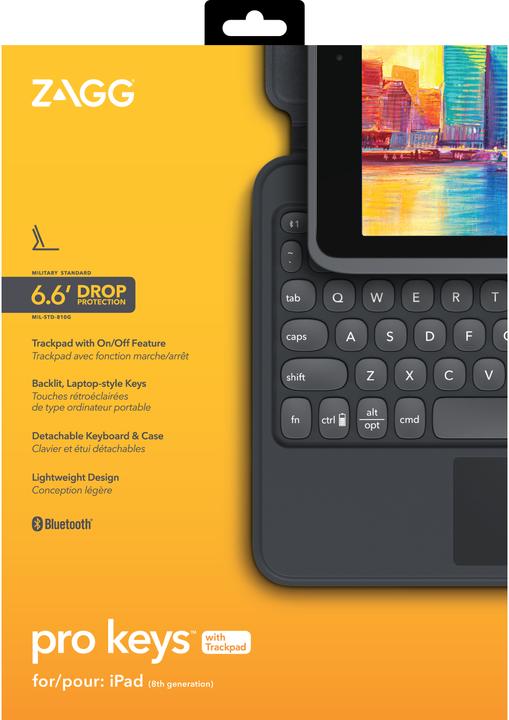 Immagine prodotto Zagg Tastiera Pro Keys (CH, iPad 2019 (7° gene), iPad 2020 (8. Gen))