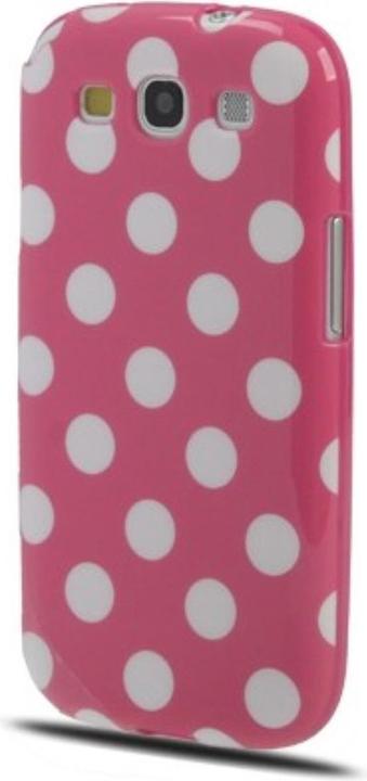 Produktbild König Design Schutzhülle TPU Case für Handy Samsung I9300 Galaxy S3 Rosa / Weiss (Samsung Galaxy S3, Samsung Galaxy S3 Neo)