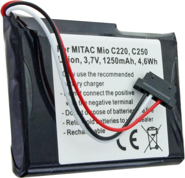 Actual product image AccuCell Akku Mitac Mio C250 Akku E4MT081202B12