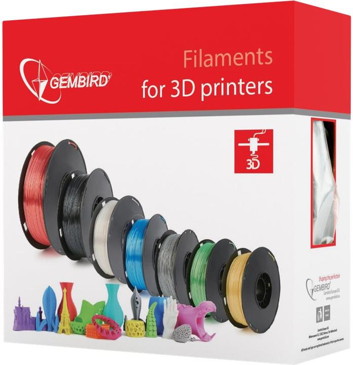 Actual product image Gembird Filament cassette PLA narrow spool (PLA, 1.75 mm, 1000 g, Violet)