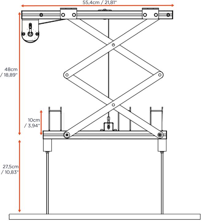 Produktbild Celexon Expert PL300 - Elektrolift für Projektor (Decke)