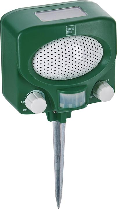 Produktbild Swissinno Solar Ultraschall Tiervertreiber, Marder- & Katzenschreck