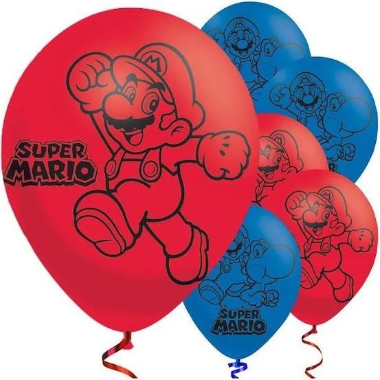 Produktbild Amscan 6 Latexballone Super Mario (6 x)