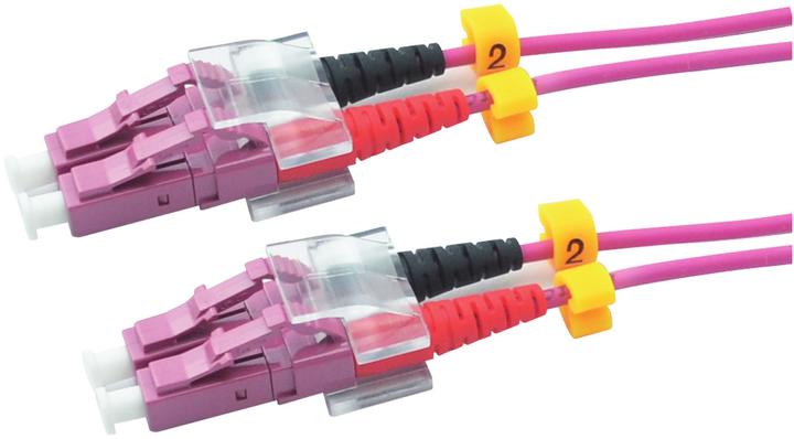 Produktbild RED 2716-10-0019 LWL-Duplex Patchkabel LC/LC 5m OM4 Violett (S/FTP, CAT7, 5 m)