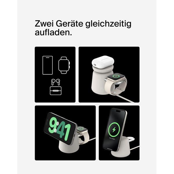 Image du produit Belkin BOOST Charge PRO 15W mag. Lad.Qi2 2in1 sand WIZ027vfH37 (15 W)