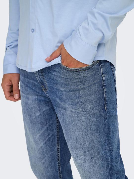 Actual product image Only & Sons ONSWEFT Mittlere Taille Normal geschnitten Jeans Slim Fit Jeans (W29/L30)