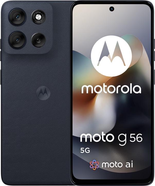 Produktbild Motorola Moto G56 (256 GB, Black Oyster, 6.72", Hybrid Dual SIM, 50 Mpx, 5G)