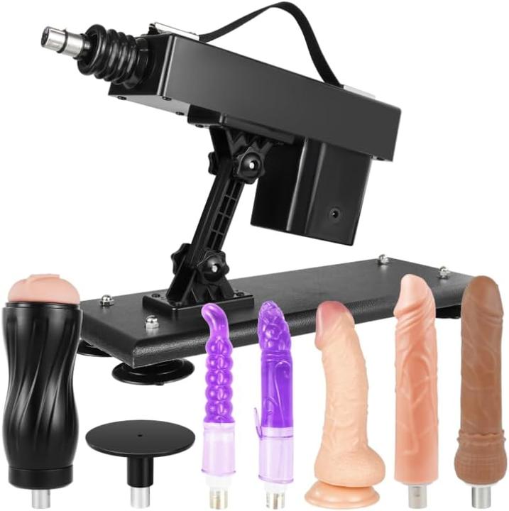 IKenmu Sexmaschine mit Stossfunktion und Zubehör-Set