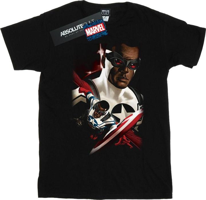 Captain America Sam Wilson Portrait TShirt (L)