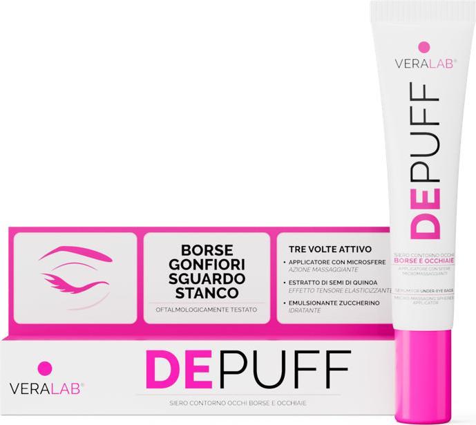 Image du produit Veralab Depuff Serum Roll-On Eye Contour Bags And Dark Circles (Sérum, 15 ml, Jour + nuit)