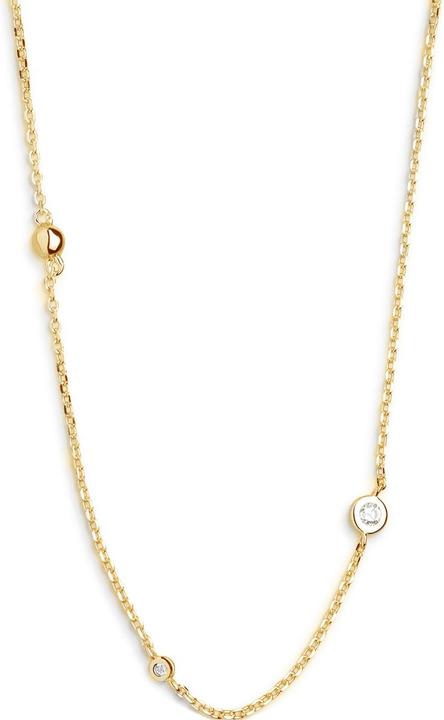 Xenox Zarge Gold Gold Halskette (Mit Stein(en), Silber 925, 40 - 45 cm)