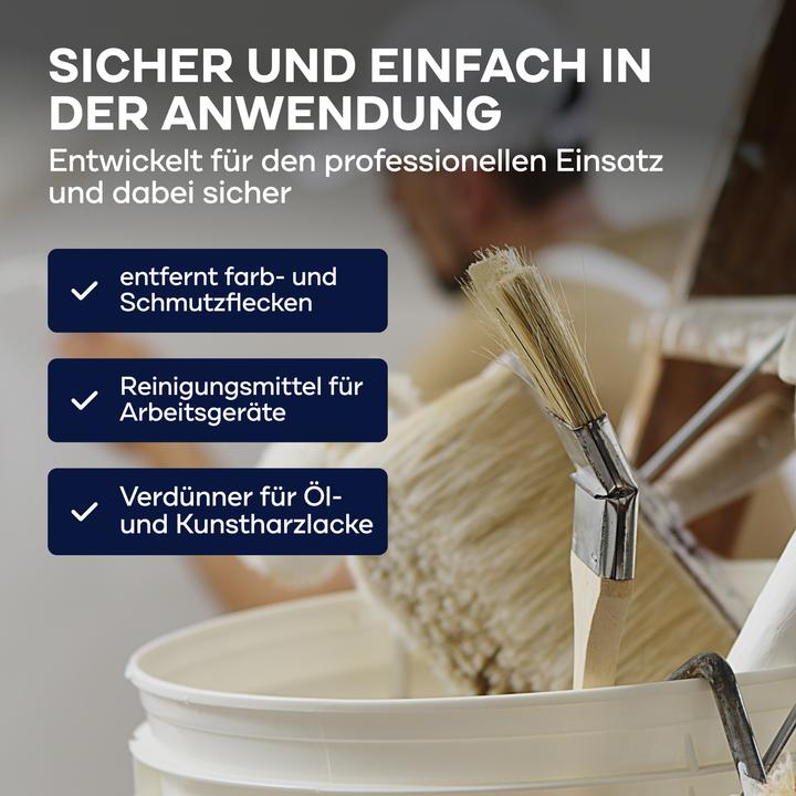 Produktbild Plid Terpentinersatz 4L / Pinselreiniger Reiniger, Verdünner Ölfarbe Kunstharzlacke (4000 ml)